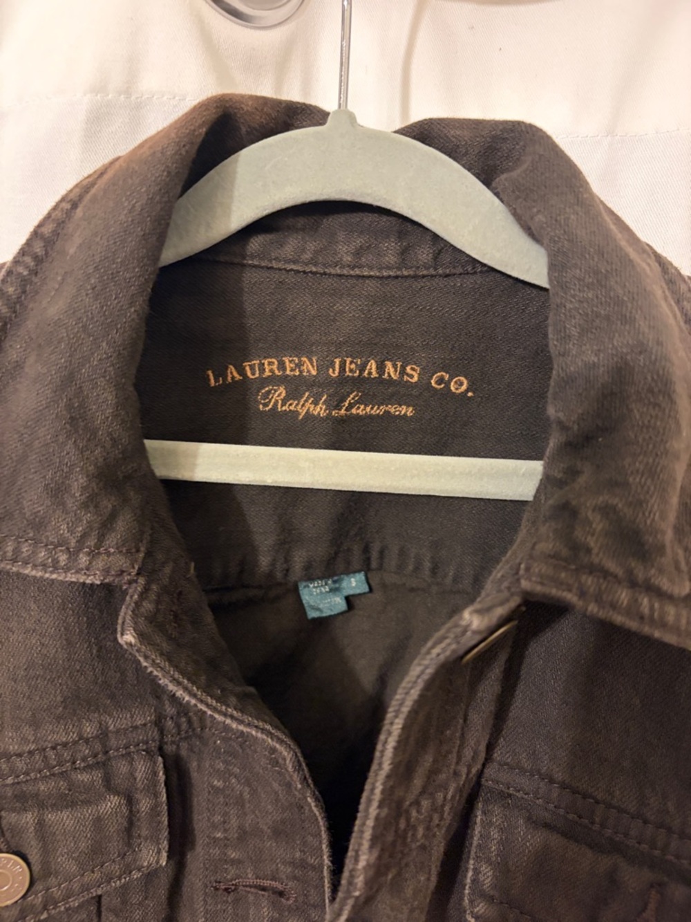 Lauren Ralph Lauren Dark Brown Jean Jacket - Picture 2 of 3